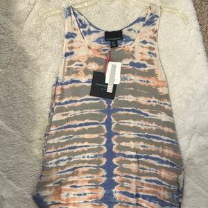 Chaser Women's Tie-Dye Tank Top - Blue and Orange